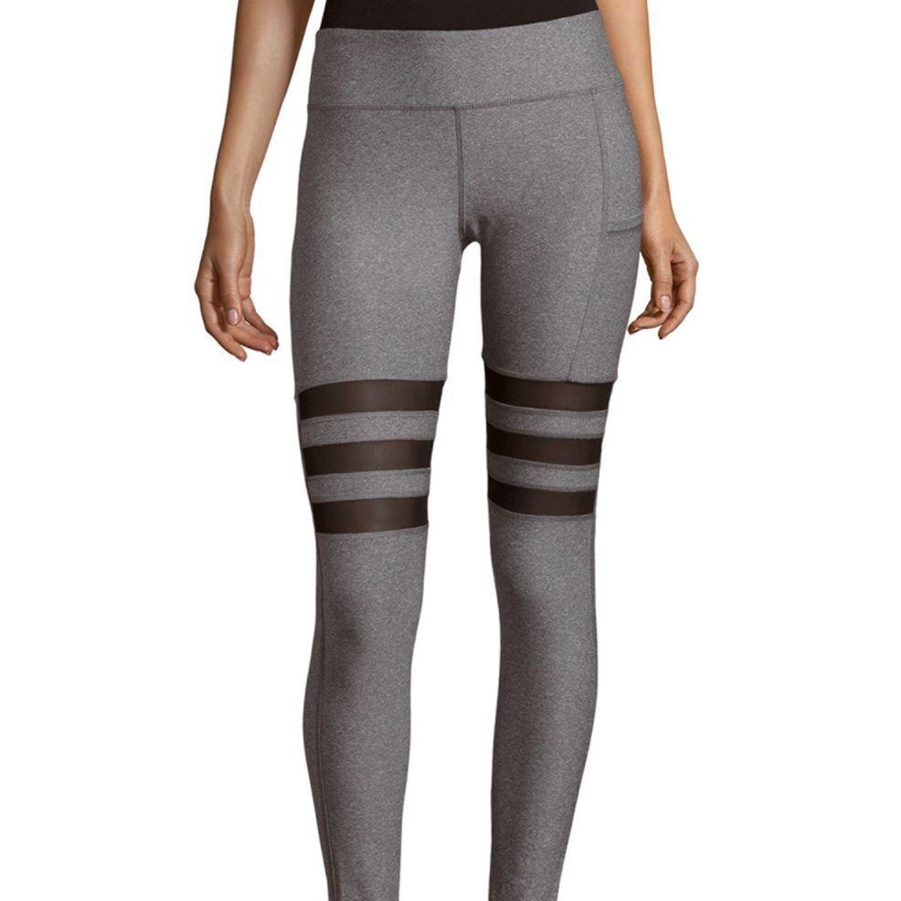 X by Gottex leggings size L gray/black